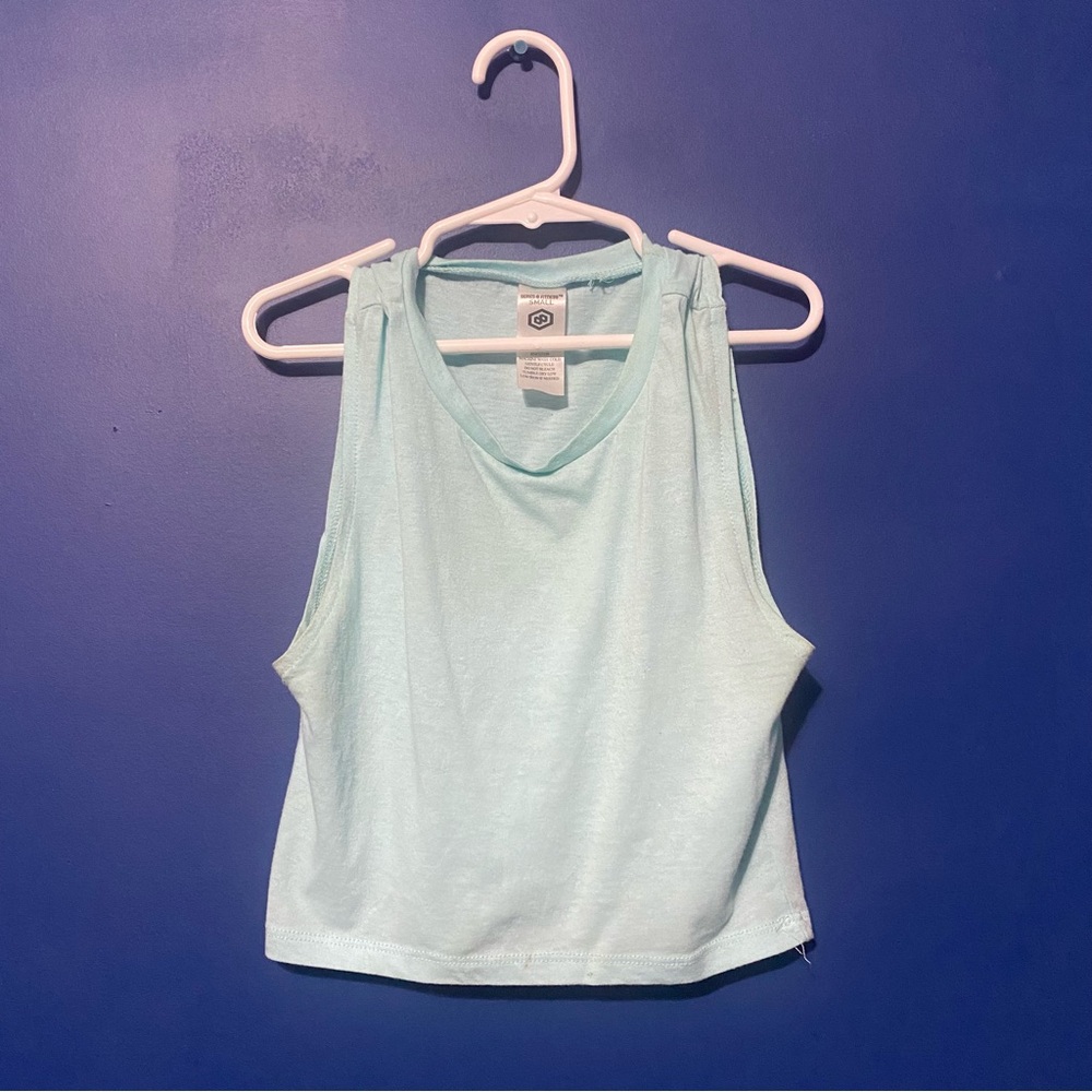 5 Below Series 8 Fitness Light Blue Crop Top S